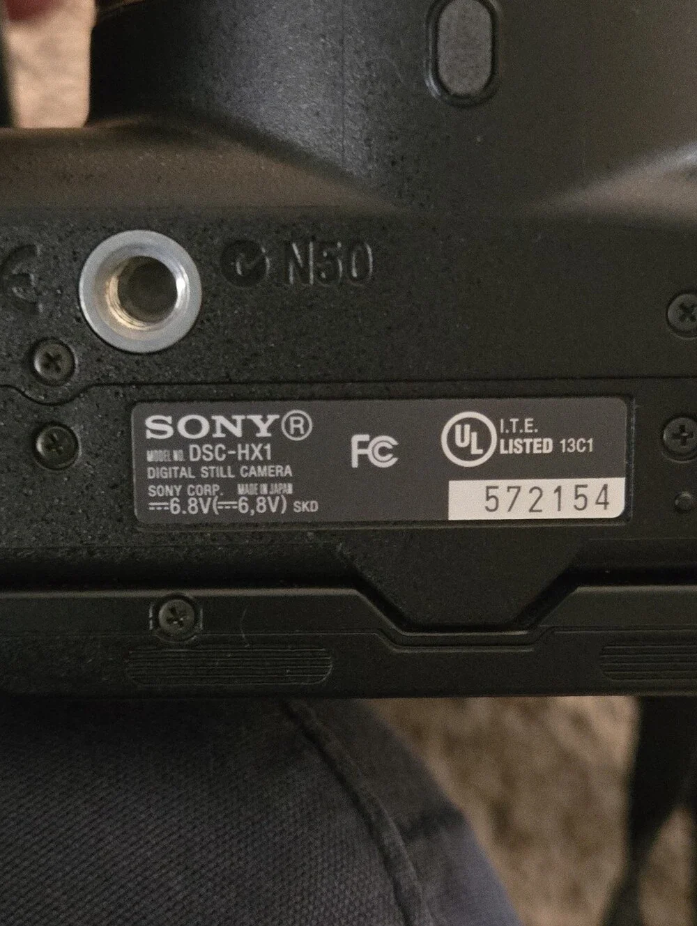 SONY CYBERSHOT MODEL DSC HX1 ...WITH ACCESSORIES/BAG